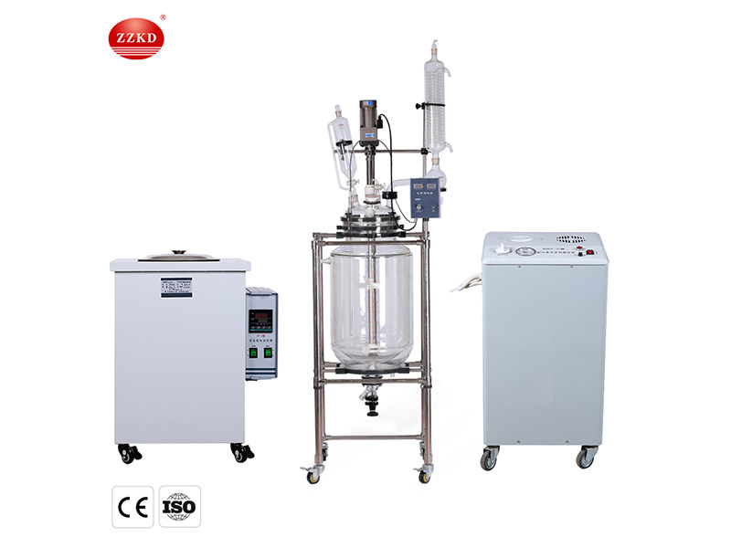 100L Jacketed Glass Reactor-3