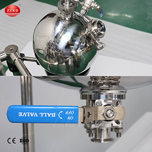 Stainless Steel Batch Reactor Operating Valve