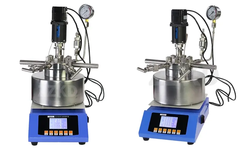 High-Pressure Catalysis and Hydrogenation catalytic reaction setup with gas cylinders