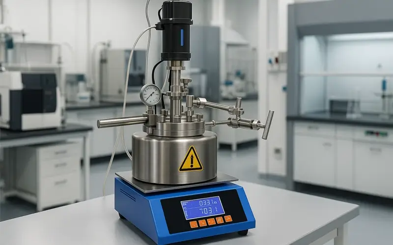 Versatile High-Pressure Reactor high-pressure reactor system in a modern laboratory