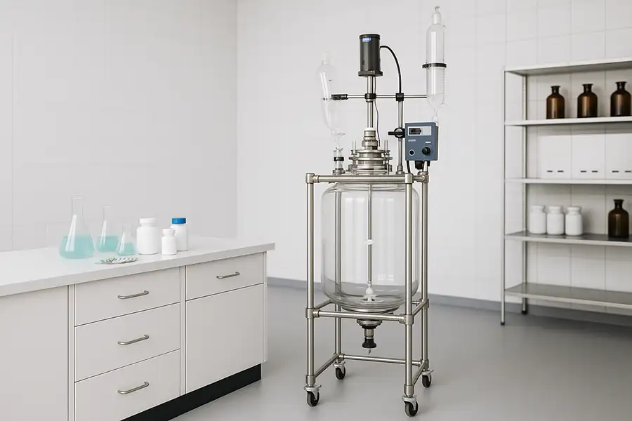 Glass reactor in pharmaceutical manufacturing Glass reactor in pharmaceutical manufacturing