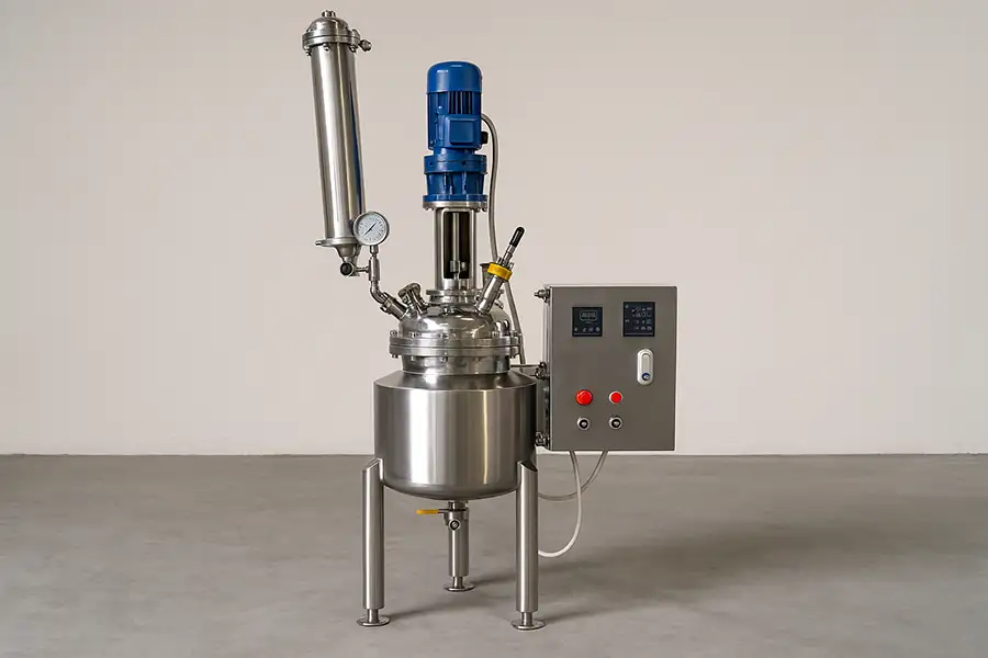 Industrial stainless steel reactor (1000L capacity)