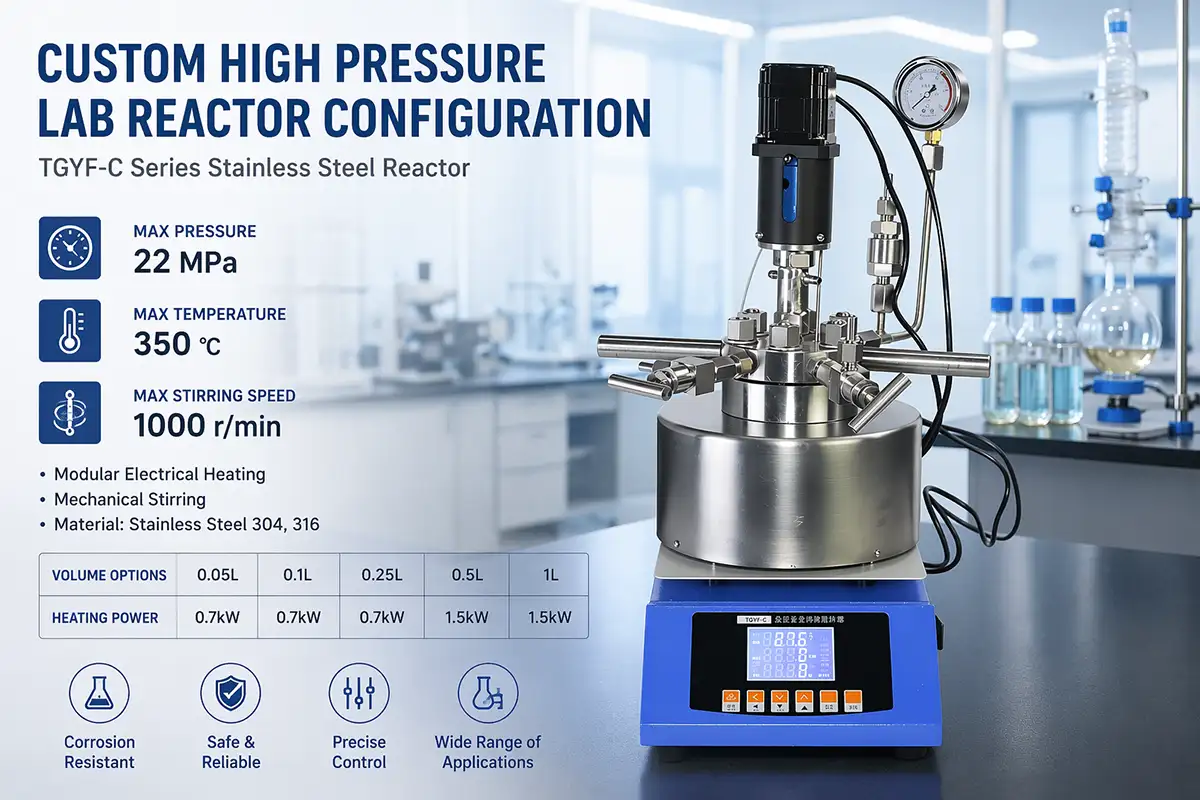 ZZKD custom high pressure lab reactor configuration undefined