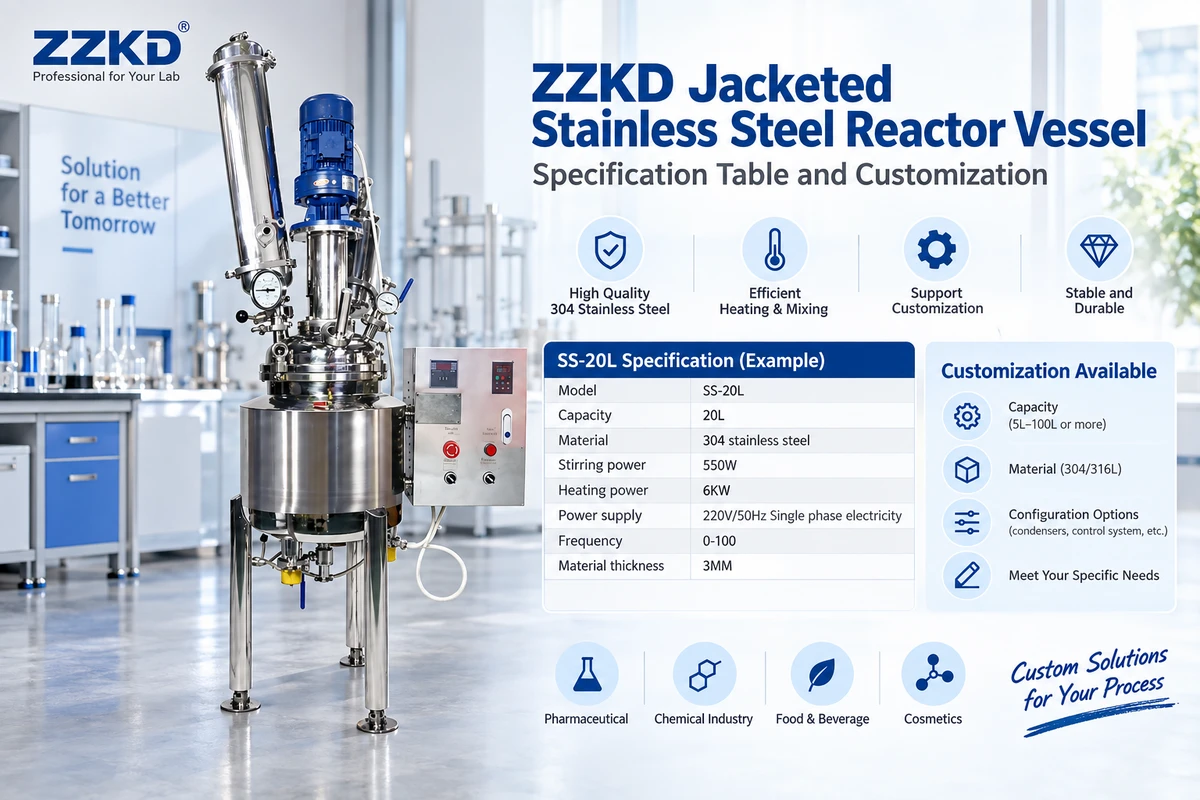 ZZKD jacketed stainless steel reactor vessel customization ZZKD jacketed stainless steel reactor vessel customization