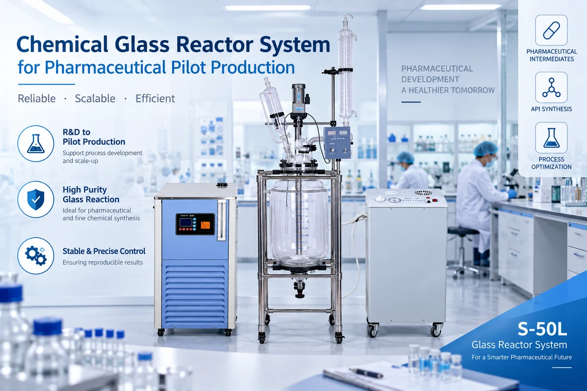Chemical Glass Reactor System for Pharmaceutical Pilot Production
