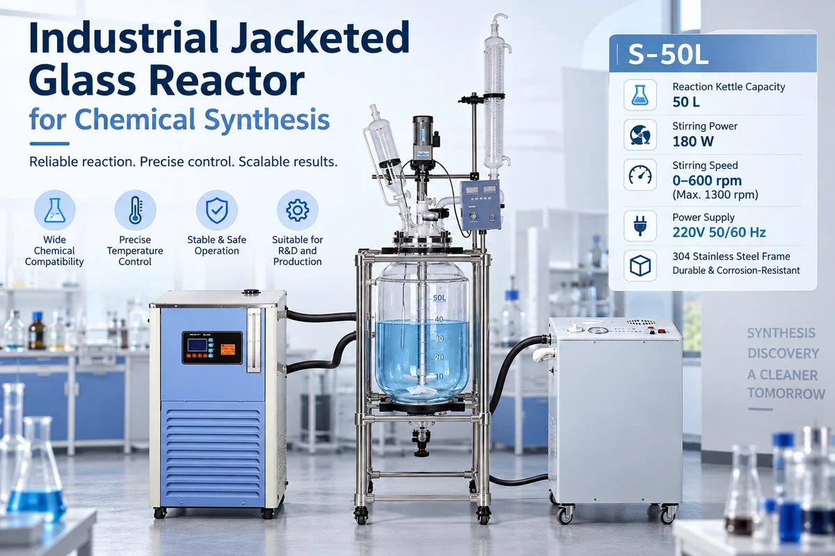 Industrial Jacketed Glass Reactors for Chemical Synthesis Purchase