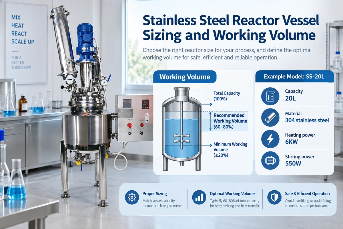 What Size Stainless Steel Reactor Vessel Do I Need? | ZZKD